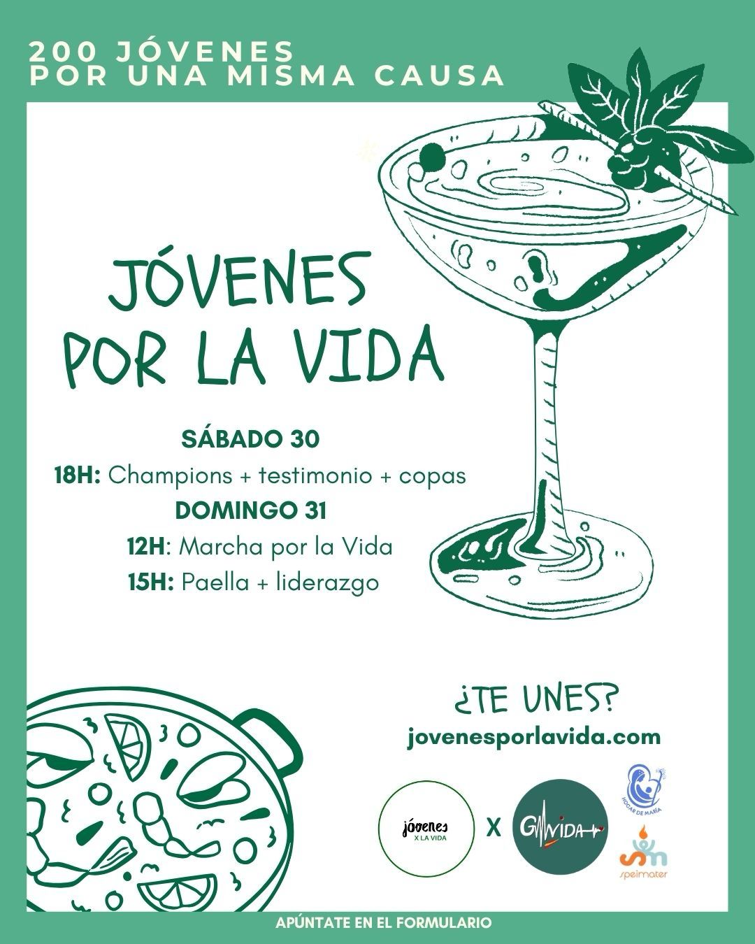 Cartel Marcha por la Vida - 30 y 31 de mayo en Madrid